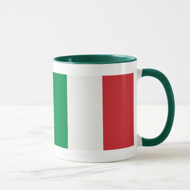 Luchador taza Italia verdes estandarte (Derecha)
