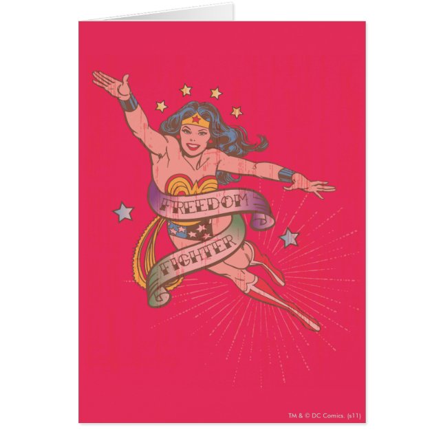 Luchadora por la libertad de la mujer maravilla (Frente)