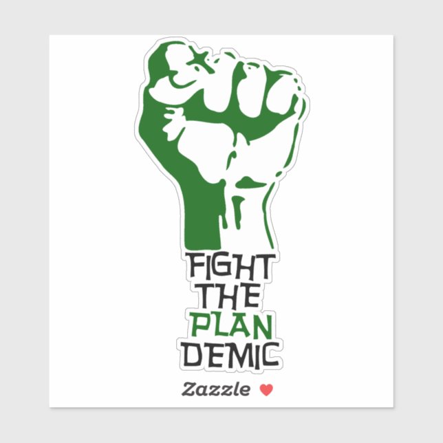 Luchar Contra El Pegatina Demic Personalizado Cut  (Hoja)