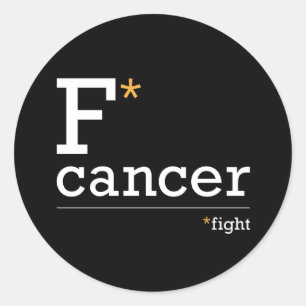 luchar contra los pegatinas del cáncer