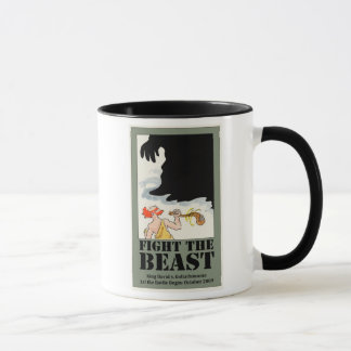 Luche la taza de la bestia