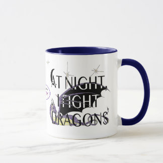 Lucho con la taza de los dragones (el color)