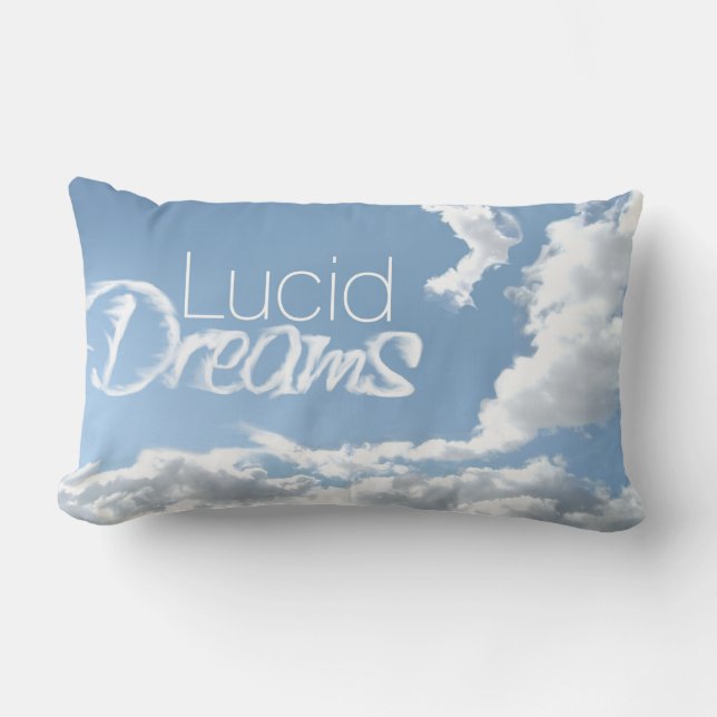 Lucid Dreams Nubes Cojín decorativo Lumbar (Anverso)