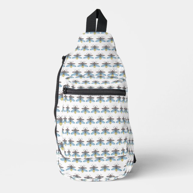 Luciérnaga (blanca) - Bolsa tipo Sling (Anverso)