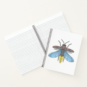 Luciérnaga (blanca individual) - Cuaderno
