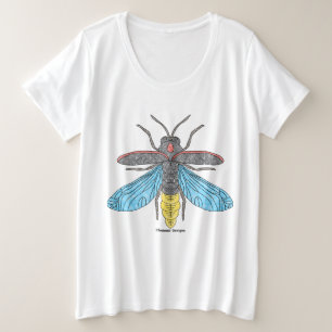 Luciérnaga (blanco) - camiseta de mujer talla plus