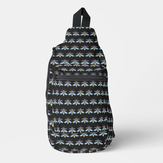 Luciérnaga (negra) - Bolsa tipo Sling (Anverso)
