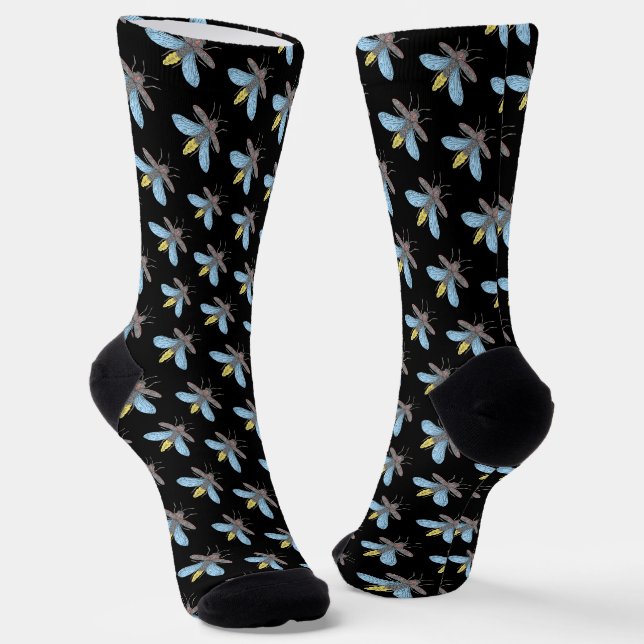 Luciérnaga (negra) - Calcetines Premium (Angular)