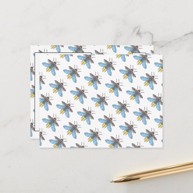 Luciérnagas (blancas) - Postales (Anverso/Reverso In Situ)