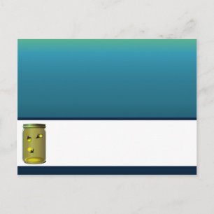 Luciérnagas con tarjetas de entrada y Mason Jars S