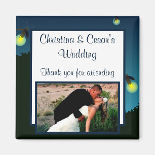 Luciérnagas del imán de Invitación de 2"x2" y jarr