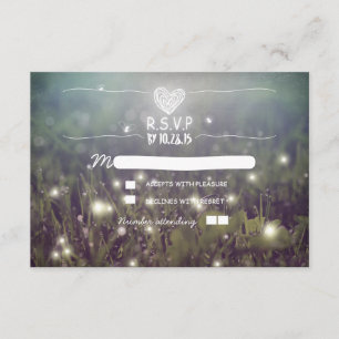 Luciérnagas románticas iluminan la boda RSVP