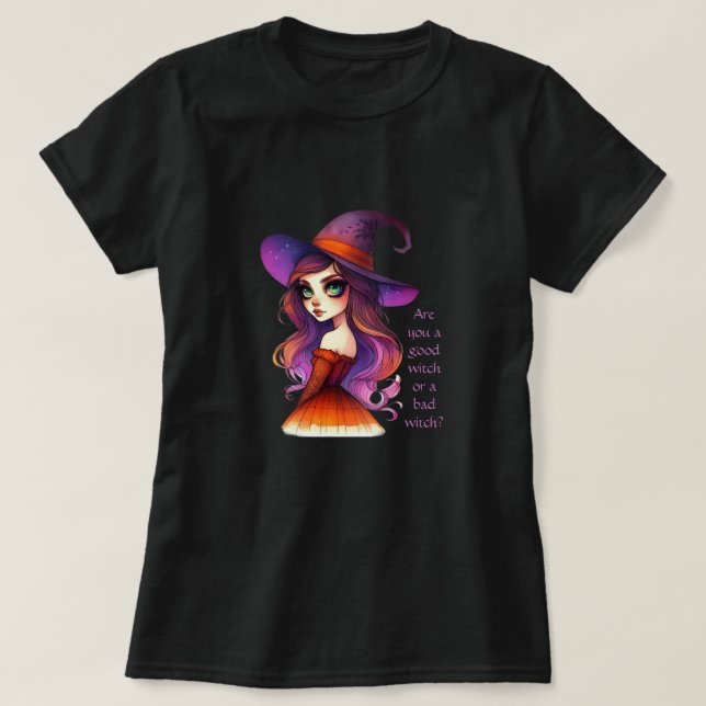 Lucinda - ¿Bruja? Camiseta (Diseño del anverso)