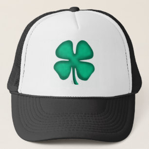 Lucky 4 Leaf Irish Clover trucker sombrero