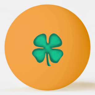 Lucky 4 Leaf Irish Clover yg bola de ping pong de 