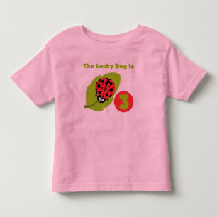Lucky Bug 3 Birthday T camisetas y regalos