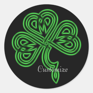Lucky Celtic Shamrock Pegatina