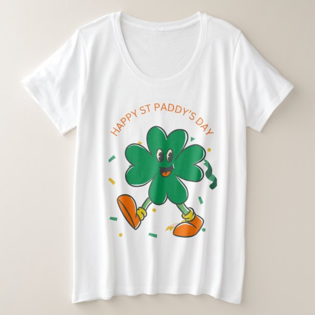 🌈 Lucky Charm Plus Size Tee (Anverso del diseño)