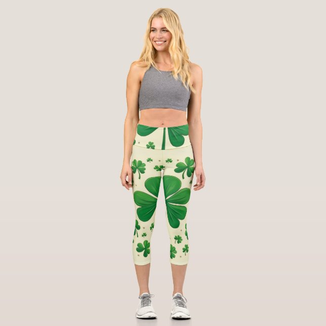 Lucky Four Leaf Clover Leggings (Anverso)