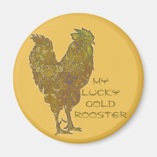 Lucky Gold Rooooster | imán