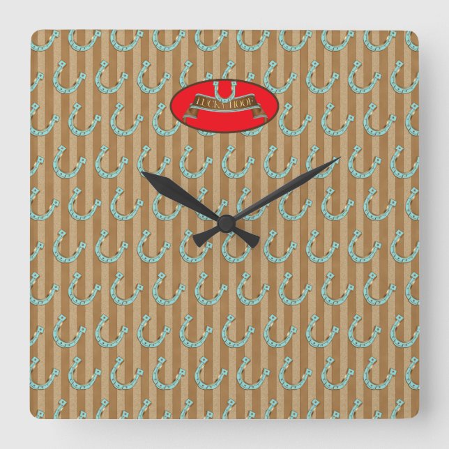 Lucky Hoof - Reloj de pared (Anverso)