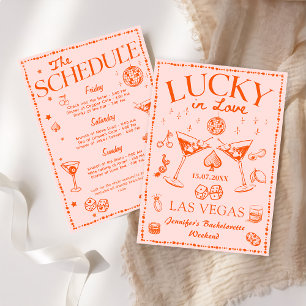 Lucky In Love Jugando Tarjeta Bachelorette Weekend