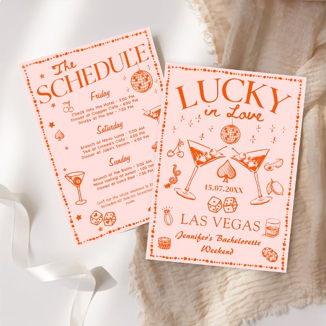 Lucky In Love Jugando Tarjeta Bachelorette Weekend (Subido por el creador)