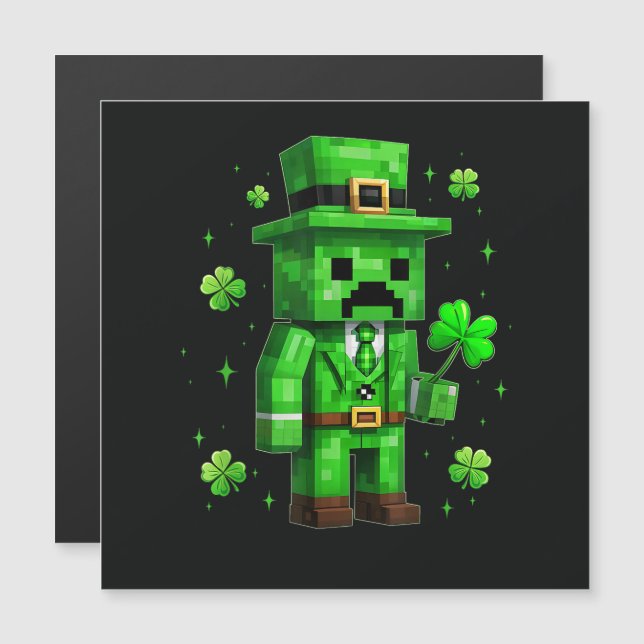 Lucky Leprechaun Divertido Videojuego del Día de S (Anverso/Reverso)