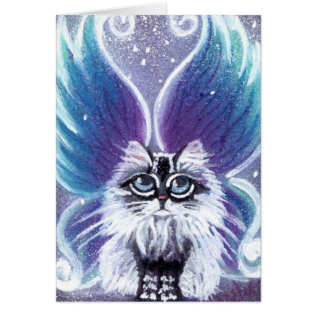 Lucy Fairy Cat Card (Frente)