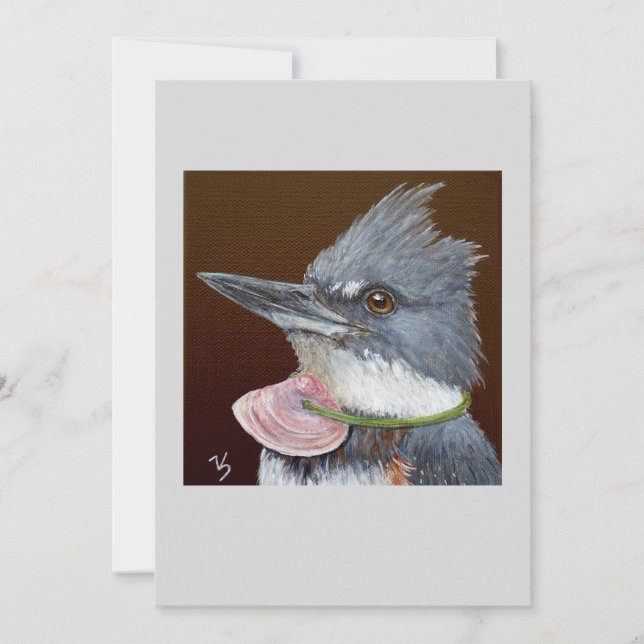 Lucy, la tarjeta plana del kingfisher (Anverso)