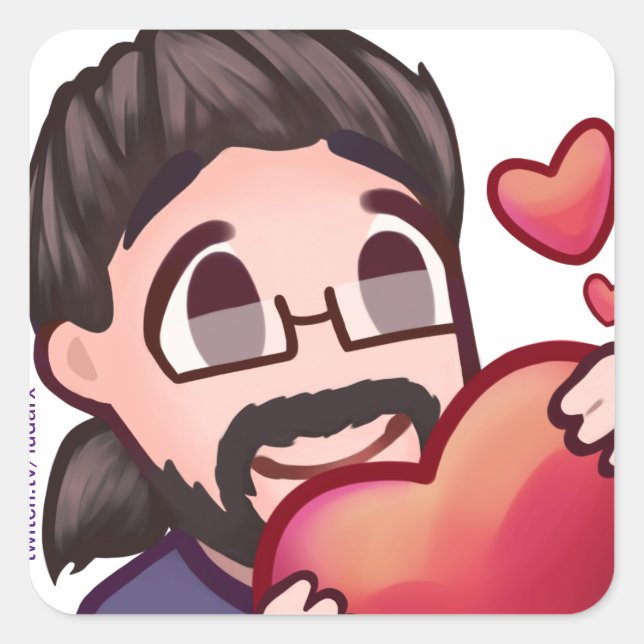 Ludarx | Amor | pegatina pegajoso (Anverso)