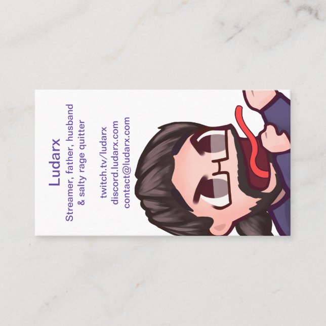 Ludarx | Tarjetas de visita | Paquete de 100 (Anverso)