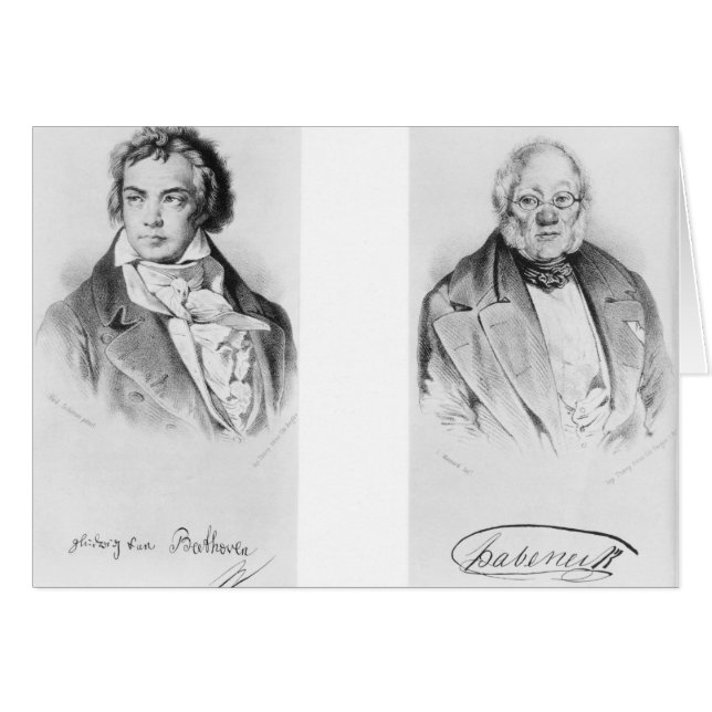 Ludwig van Beethoven y Francois-Antoine Habeneck (Anverso (Horizontal))