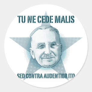 Ludwig von Mises - Tu Ne Cede Malis Pegatina