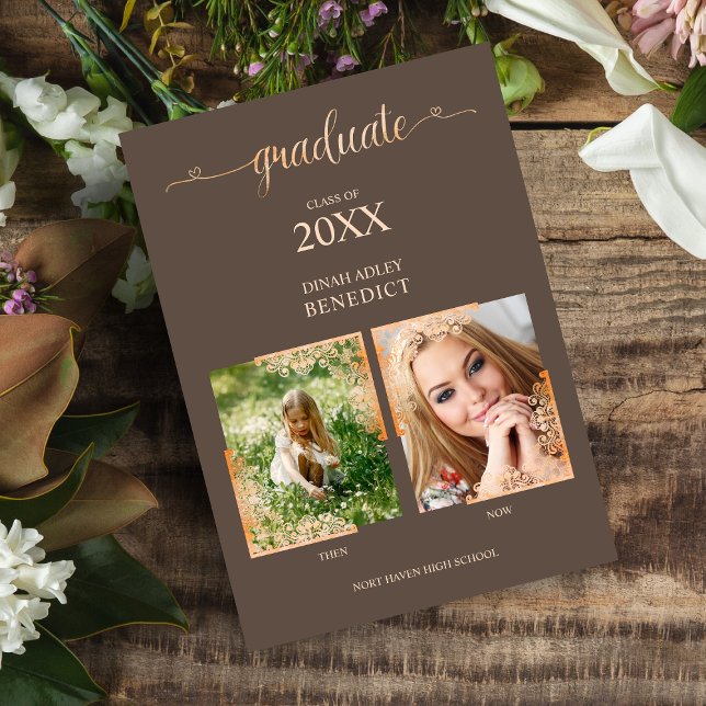 Luego, ahora Invitación del efecto Lace del gradua (Subido por el creador)