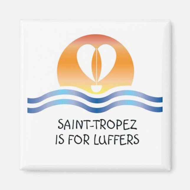 Luffers Sunset_Saint-Tropez imán (Frente)