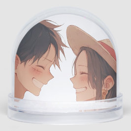 Luffy & Boa Hancock Anime Snow Globe