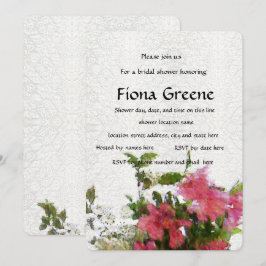 Lugar de invitación a la ducha de novia del amor R