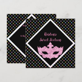 LUGAR DE INVITACIÓN MESQUERADE SWEET SESENTA