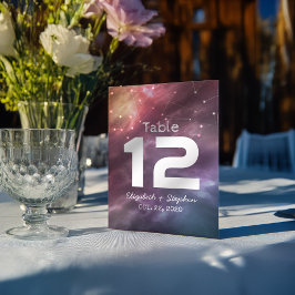 Lugar de la boda Número de mesa Constelaciones de