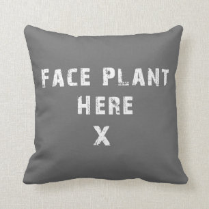 Lugar de la cara: Almohada gris