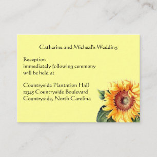 Lugar de la recepción del Sunflower Country Weddin