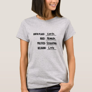LUGAR DE NACIMIENTO CAMISETA DE TIERRA