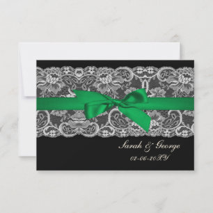 Lugar falso y cinta "verde esmeralda" 3,5 x 5 rsvp