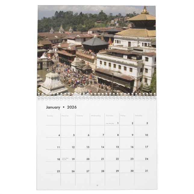 Lugares impresionantes del calendario de mundo (Jan 2026)