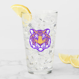 Luisiana morado y dorado Vidrio de pintura para fa