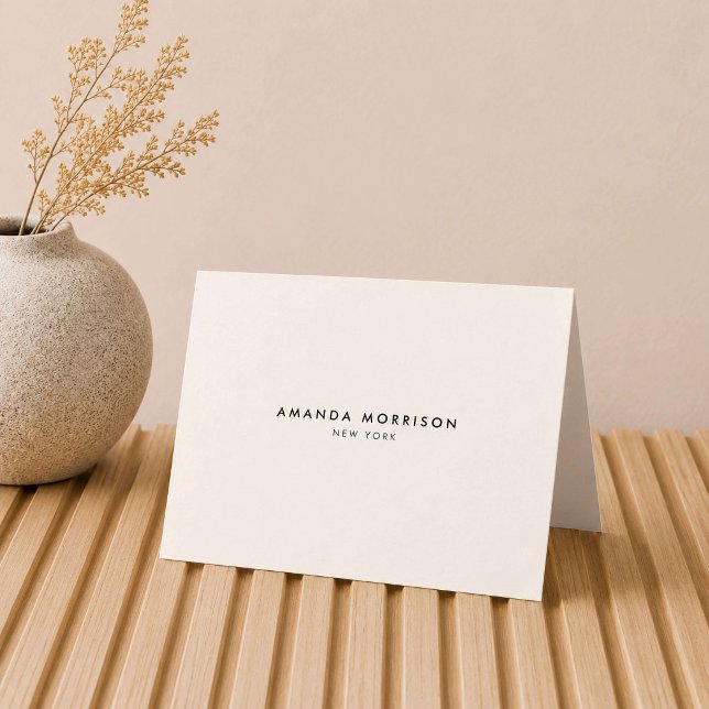 Lujo Minimalista Tarjeta Blanca Marfil (Subido por el creador)