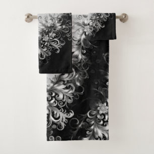 Lujo Monocromo Gris y Negro con Plata