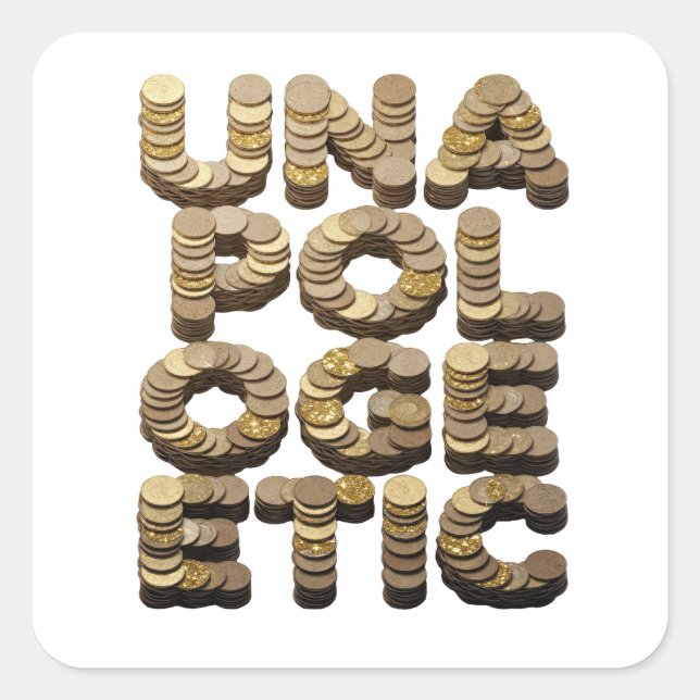 Lujo Oro UNA POLLOGRÁFICA Calcomanía Arte (Anverso)