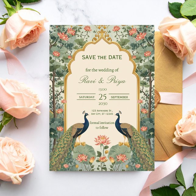Lujo Pichwai Boda India Save the Date (Subido por el creador)